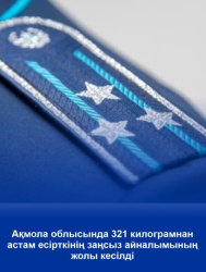 Свыше 321 килограмма наркотиков не допущено в незаконный оборот в Акмолинской области. Полиция региона подвела промежуточные итоги оперативно-профилактического мероприятия «Қарасора-2026».  В Акмолинской области продолжается оперативно-профилактическое ме